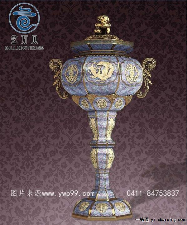 宝华鼎盛熏-开业庆典艺术品-恭喜发财花瓶艺术品