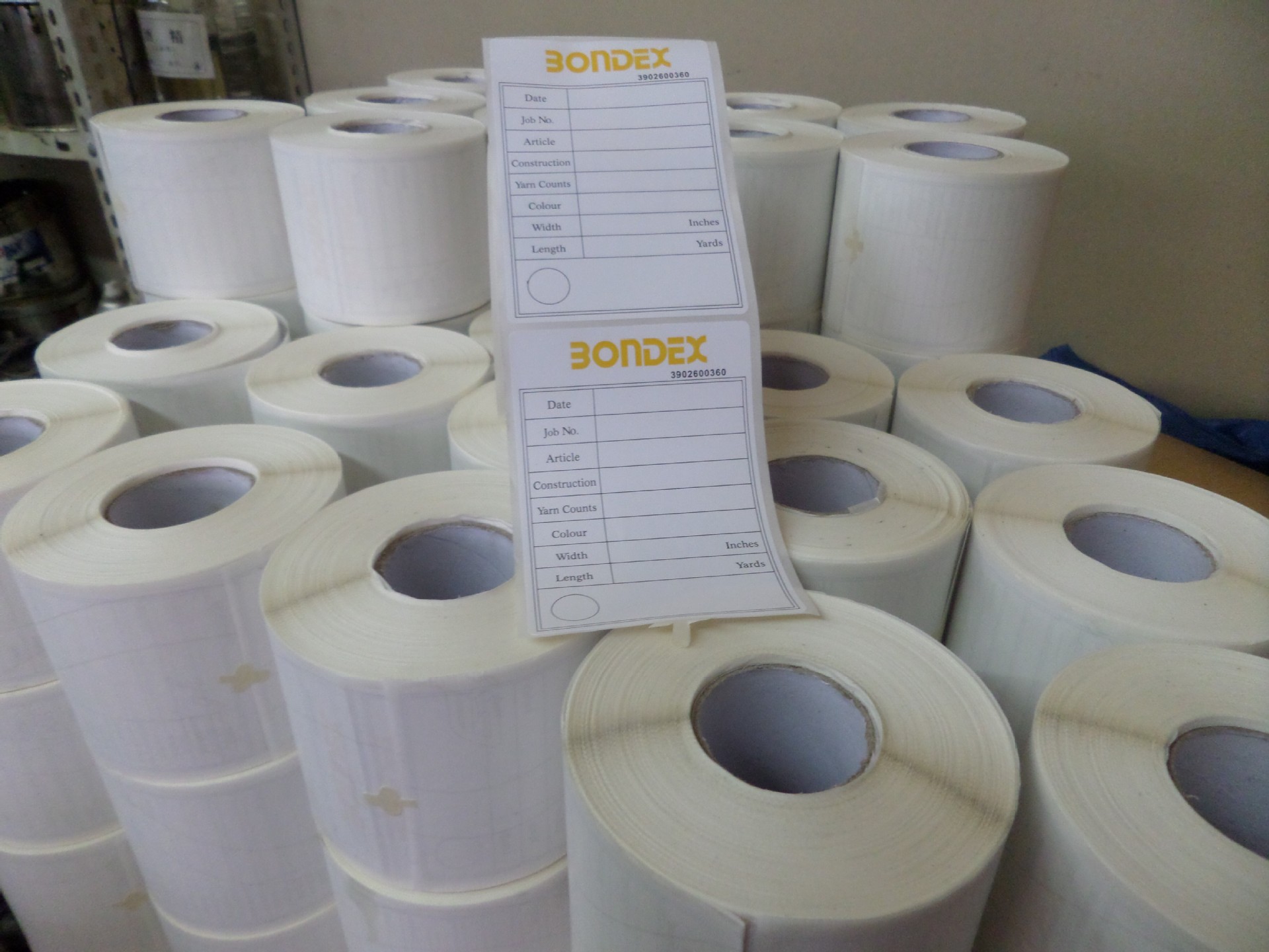 可移不干胶标签5